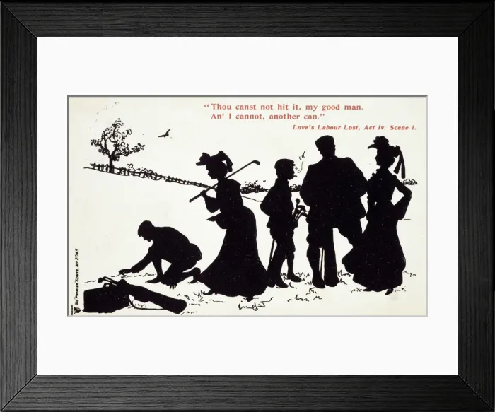 Framed Print : Shakespearian scene on a golf course Framed Print : Shakespearian scene on a golf course