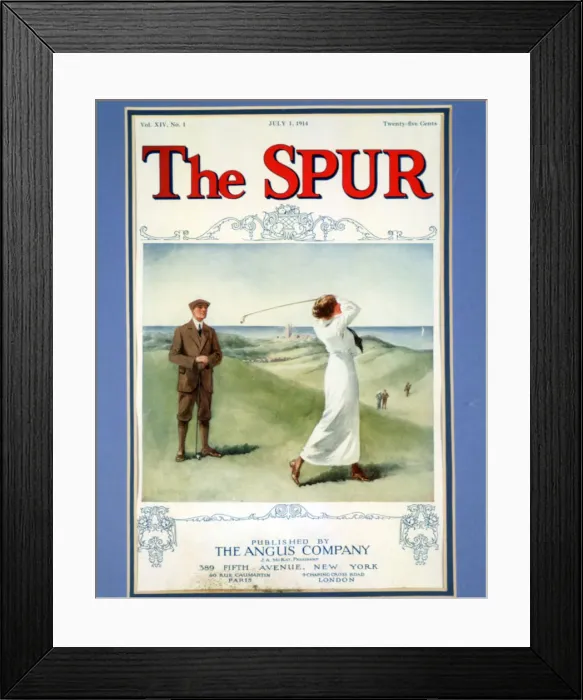 Framed Print : The Spur magazine cover, July 1914 Framed Print : The Spur magazine cover, July 1914