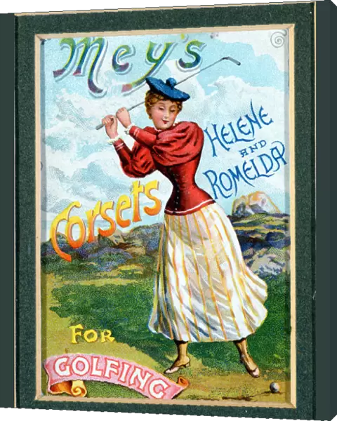Advertisement for corsets, late 19th century