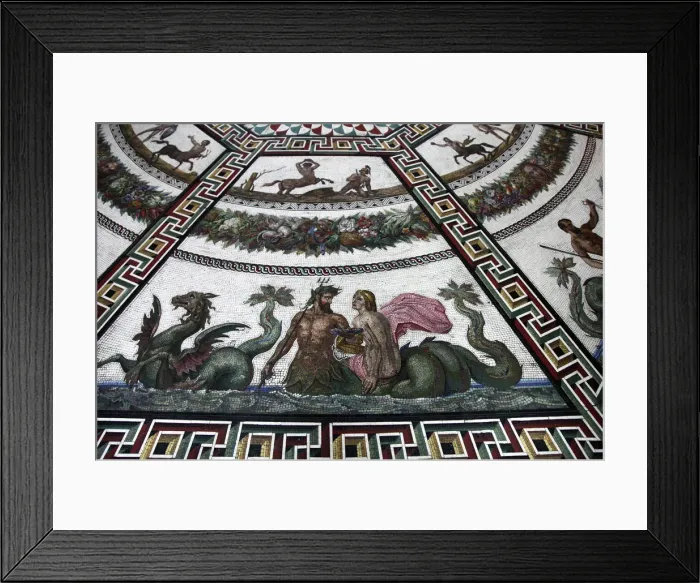 Framed Print : Floor mosaic in the Pavilion Hall, State Hermitage Museum, St Petersburg, Russia, 1847-1851. Artist: Andrei Ivanovich Stakenschneider Framed Print : Floor mosaic in the Pavilion Hall, State Hermitage Museum, St Petersburg, Russia, 1847-1851. Artist: Andrei Ivanovich Stakenschneider