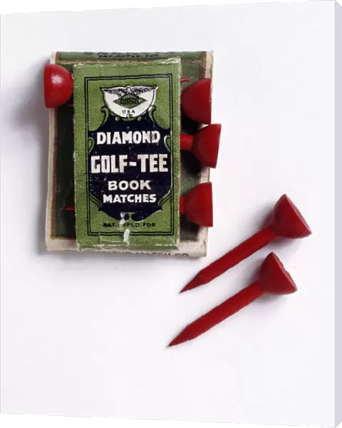Diamond Golf Tee book of matches, c1900
