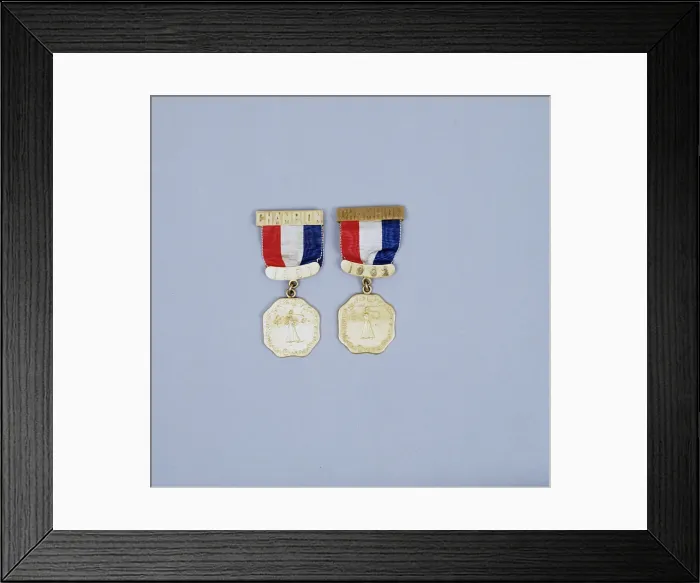 Framed Print : Womens USGA Championship winners medals, 1901-2 Framed Print : Womens USGA Championship winners medals, 1901-2