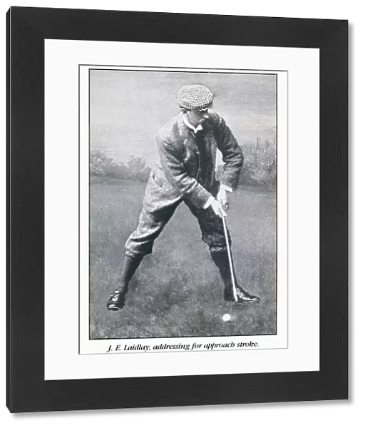 Portrait of golfer JE Laidlay, c1896