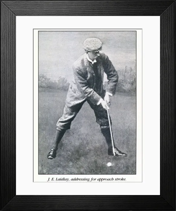 Framed Print : Portrait of golfer JE Laidlay, c1896 Framed Print : Portrait of golfer JE Laidlay, c1896