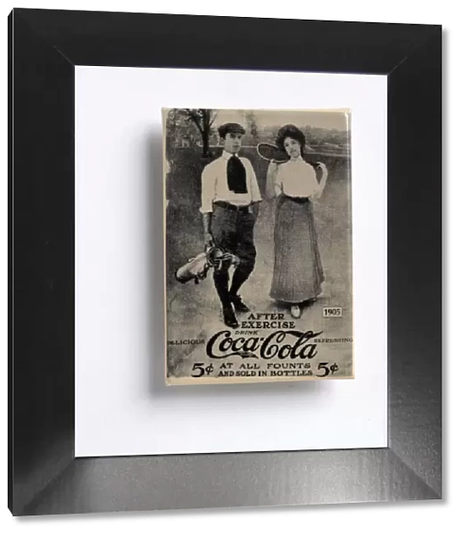 Coca-Cola advertisement with a golfing theme, c1905