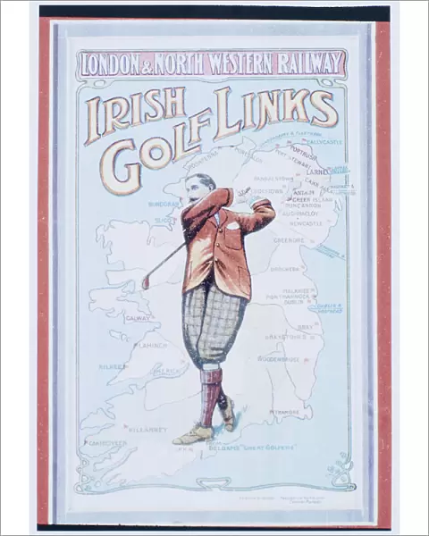 Postcard advertising golfing trips to Ireland, c1910