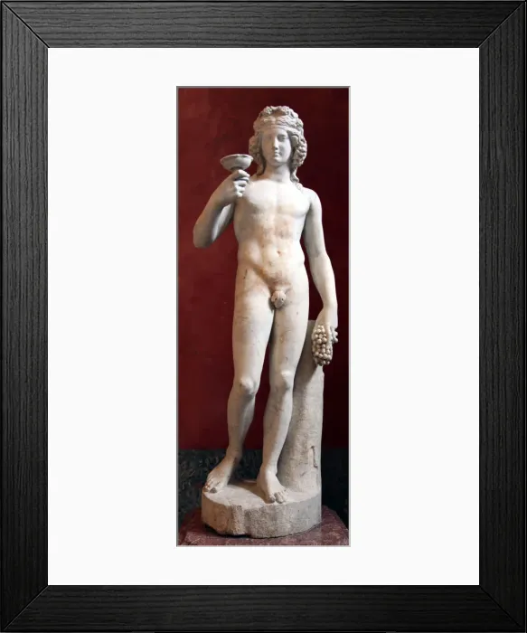 Framed Print : Statue of Dionysus, God of Wine and patron of wine making Framed Print : Statue of Dionysus, God of Wine and patron of wine making