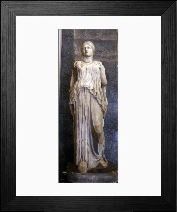 Framed Print : Statue of a Goddess, possibly Demeter Framed Print : Statue of a Goddess, possibly Demeter