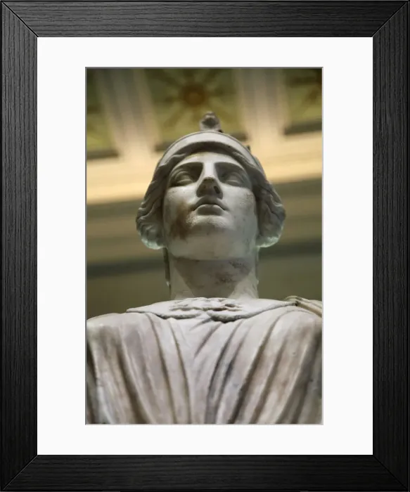 Framed Print : Statue of Athena, Goddess of Wisdom and Just War, and patroness of crafts, 2nd century Framed Print : Statue of Athena, Goddess of Wisdom and Just War, and patroness of crafts, 2nd century