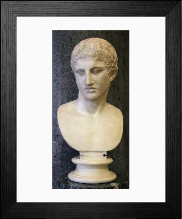 Framed Print : Head of an athlete, early 1st century Framed Print : Head of an athlete, early 1st century