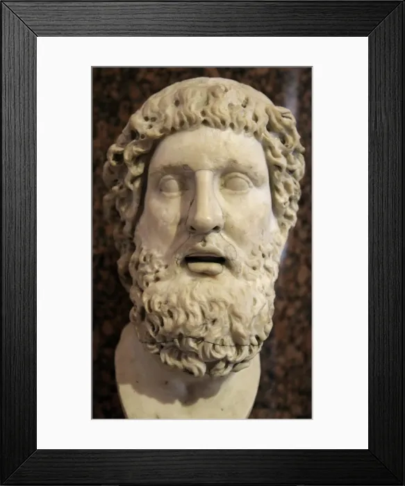 Framed Print : Head of Philoctetes, 2nd century Framed Print : Head of Philoctetes, 2nd century