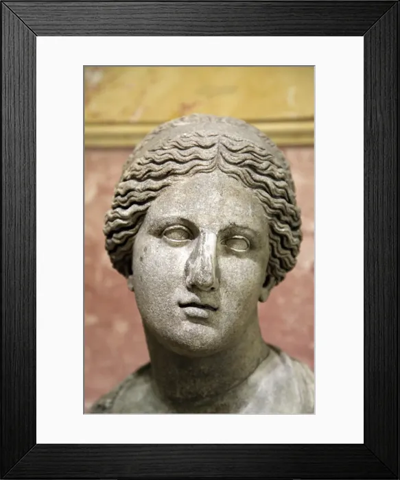 Framed Print : Head of Aphrodite, Goddess of Beauty and Love, 2nd century Framed Print : Head of Aphrodite, Goddess of Beauty and Love, 2nd century