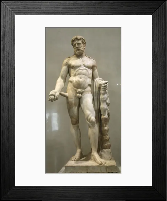 Framed Print : Statue of Heracles, 2nd century Framed Print : Statue of Heracles, 2nd century