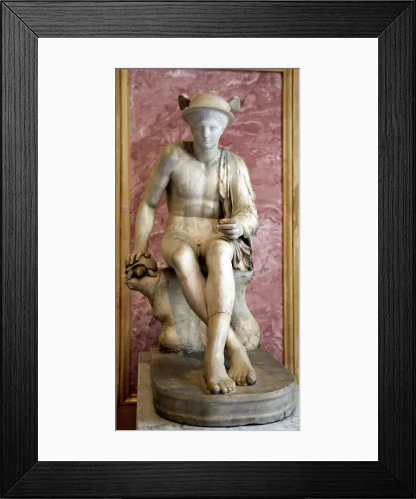 Framed Print : Statue of Hermes, 2nd century Framed Print : Statue of Hermes, 2nd century