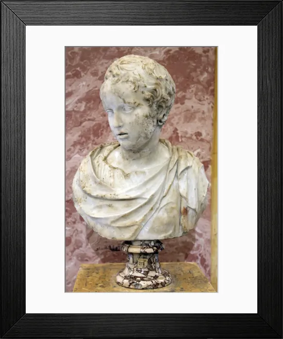 Framed Print : Bust of Eros, 2nd century Framed Print : Bust of Eros, 2nd century