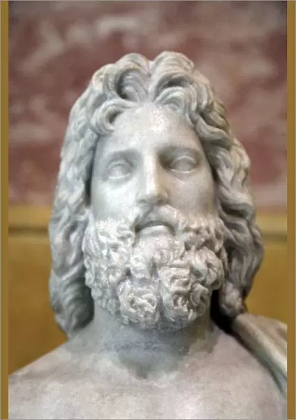 Head of Asklepios, Greek God of Healing, 2nd century