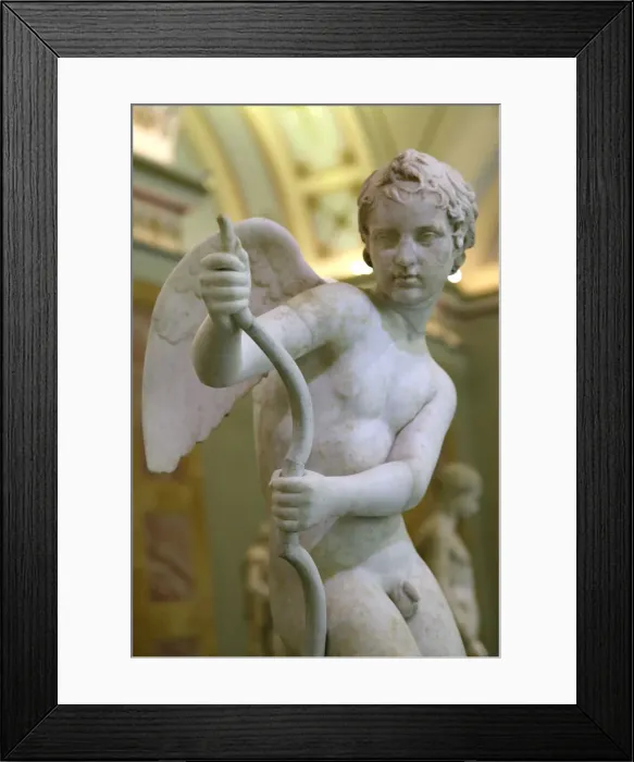 Framed Print : Statue of Eros drawing his bow, 2nd century Framed Print : Statue of Eros drawing his bow, 2nd century
