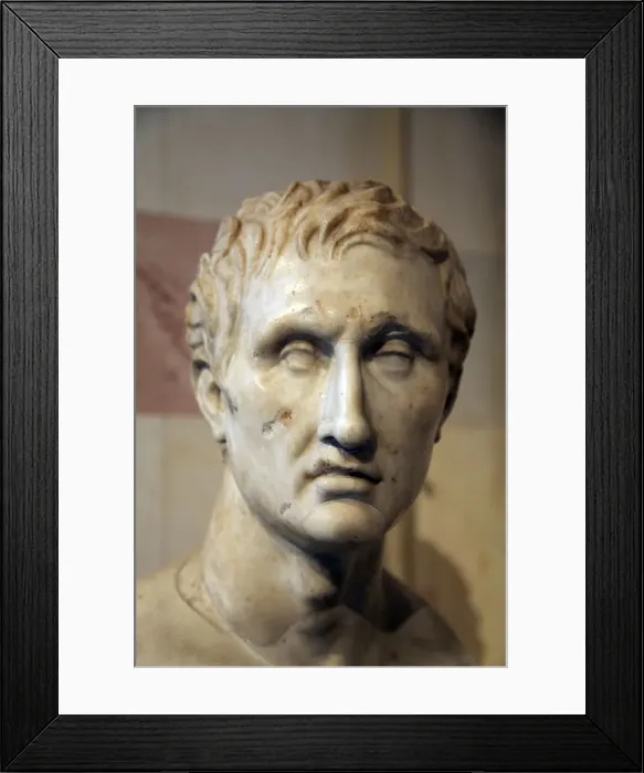 Framed Print : Head of Menander, Greek playwright Framed Print : Head of Menander, Greek playwright