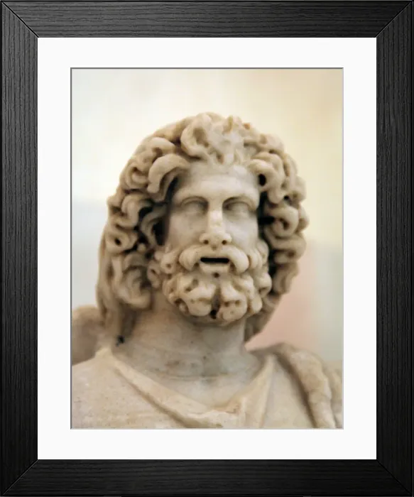 Framed Print : Statue of Serapis, Greco- Egyptian God of the Underworld Framed Print : Statue of Serapis, Greco- Egyptian God of the Underworld