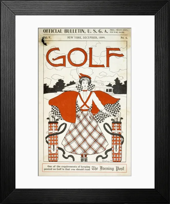 Framed Print : Official bulletin of USGA, December 1899 Framed Print : Official bulletin of USGA, December 1899