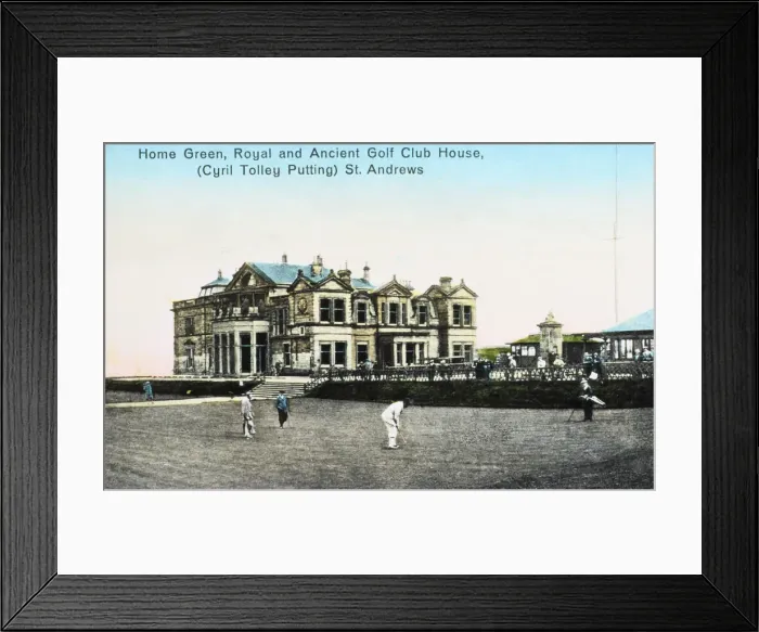 Framed Print : Home Green, Royal and Ancient Clubhouse, St Andrews, c1900 Framed Print : Home Green, Royal and Ancient Clubhouse, St Andrews, c1900