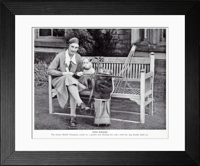 Framed Print : Enid Wilson, British ladies champion (1931-33), c1930s Framed Print : Enid Wilson, British ladies champion (1931-33), c1930s