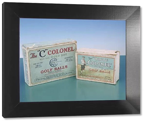Colonel golf ball boxes, c1910