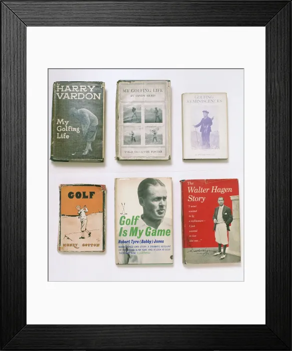 Framed Print : Golfing books, c1910-c1930 Framed Print : Golfing books, c1910-c1930