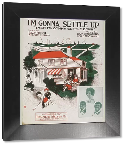 I m Gonna Settle Up. sheet music cover, 1927