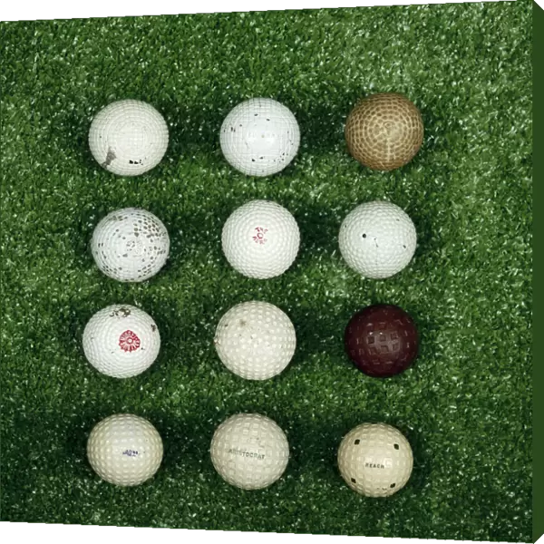 Selection of golf balls, late 19th- early 20th century. Artist: Spalding
