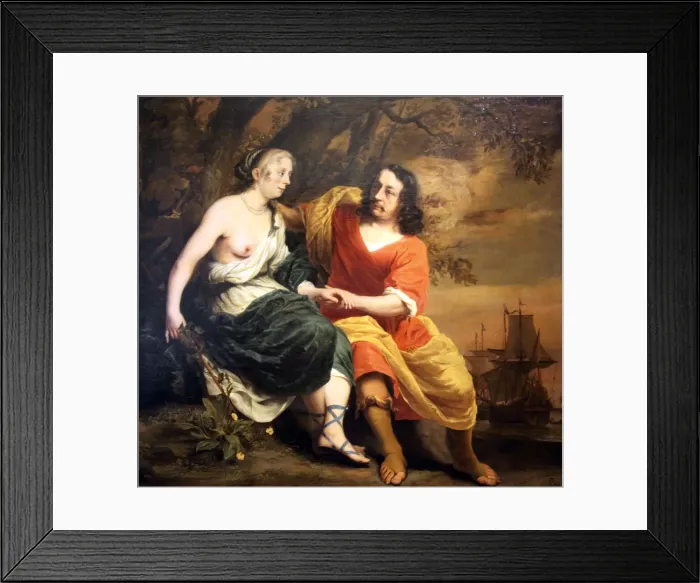 Framed Print : Bacchus and Ariadne, 1664. Artist: Ferdinand Bol Framed Print : Bacchus and Ariadne, 1664. Artist: Ferdinand Bol