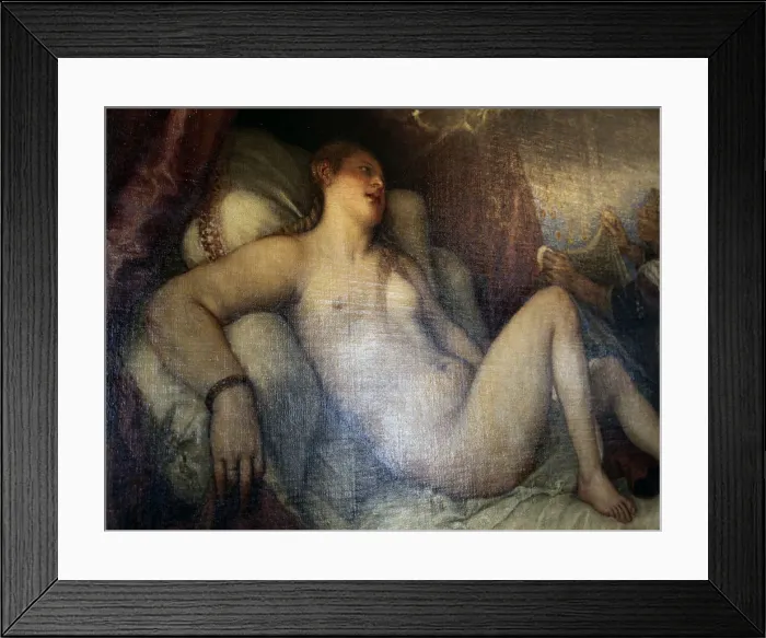 Framed Print : Danae, c1554. Artist: Titian Framed Print : Danae, c1554. Artist: Titian