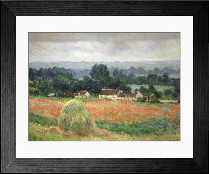 Framed Print : Haystack at Giverny, 1886. Artist: Claude Monet Framed Print : Haystack at Giverny, 1886. Artist: Claude Monet