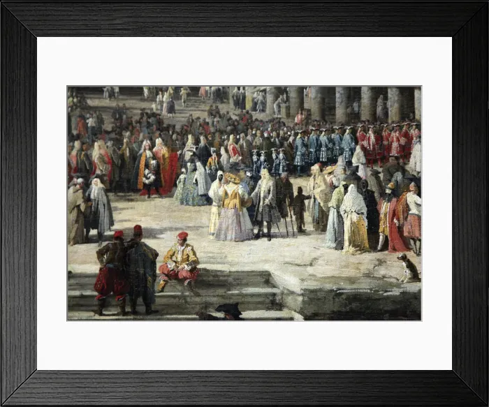 Framed Print : Reception of the French Ambassador in Venice, 1726-1727. Artist: Canaletto Framed Print : Reception of the French Ambassador in Venice, 1726-1727. Artist: Canaletto