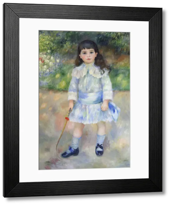 Framed Print : Child with Whip, 1885. Artist: Pierre-Auguste Renoir Framed Print : Child with Whip, 1885. Artist: Pierre-Auguste Renoir