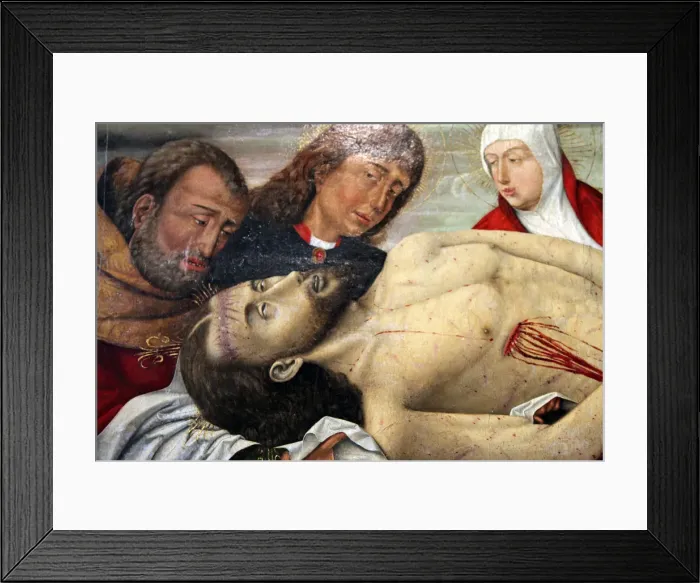 Framed Print : The Entombment of Christ, c1490-c1500 Framed Print : The Entombment of Christ, c1490-c1500