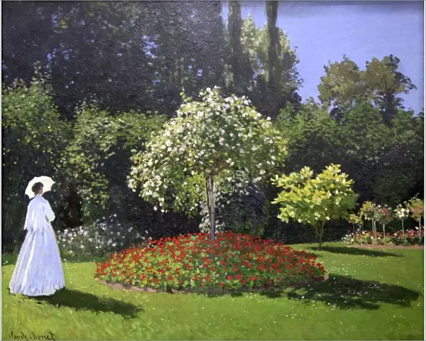 Lady in the Garden, 1867. Artist: Claude Monet