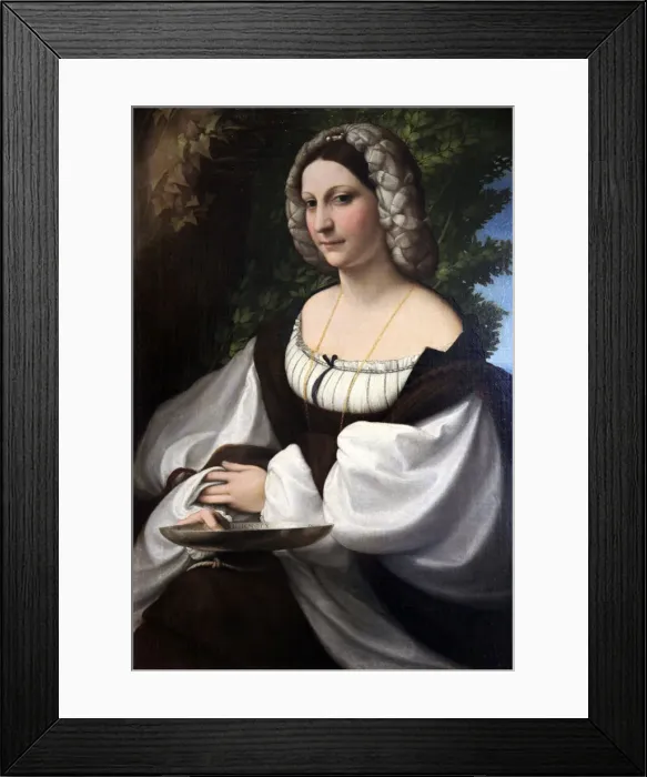 Framed Print : Portrait of a Woman, c1518. Artist: Correggio Framed Print : Portrait of a Woman, c1518. Artist: Correggio