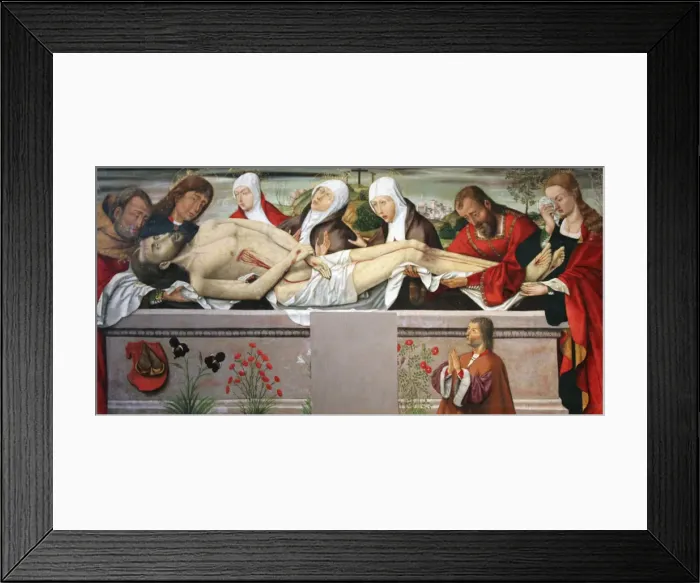 Framed Print : The Entombment of Christ, c1490-c1500 Framed Print : The Entombment of Christ, c1490-c1500