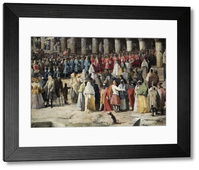 Framed Print : Reception of the French Ambassador in Venice, 1726-1727. Artist: Canaletto Framed Print : Reception of the French Ambassador in Venice, 1726-1727. Artist: Canaletto