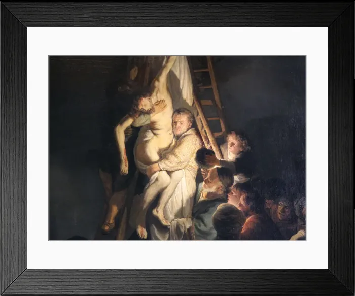 Framed Print : Descent from the Cross, 1634. Artist: Rembrandt Harmensz van Rijn Framed Print : Descent from the Cross, 1634. Artist: Rembrandt Harmensz van Rijn