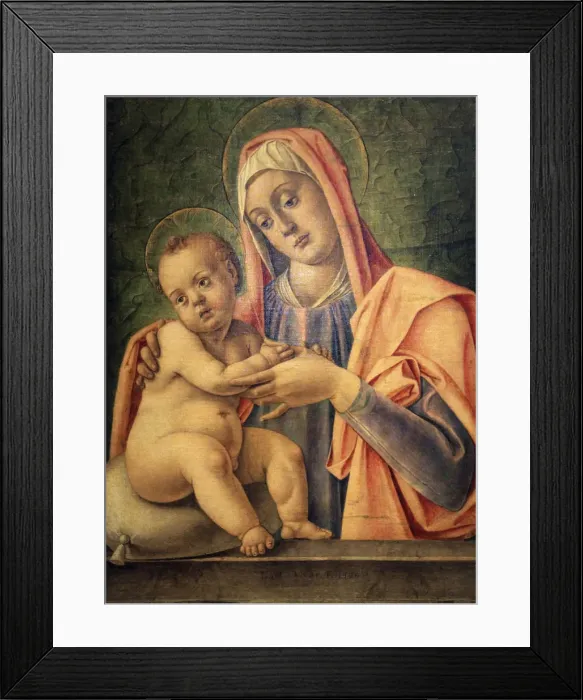 Framed Print : Madonna and Child, 1490. Artist: Bartolomeo Vivarini Framed Print : Madonna and Child, 1490. Artist: Bartolomeo Vivarini