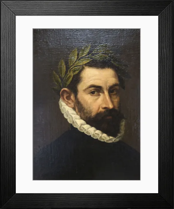 Framed Print : Portrait of the Poet de Alonso Ercilla y Zuniga, c1576-c1578. Artist: El Greco Framed Print : Portrait of the Poet de Alonso Ercilla y Zuniga, c1576-c1578. Artist: El Greco