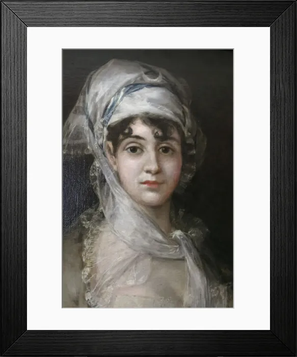 Framed Print : Portrait of the Actress Antonia Zarate, c1810-c1811. Artist: Francisco Goya