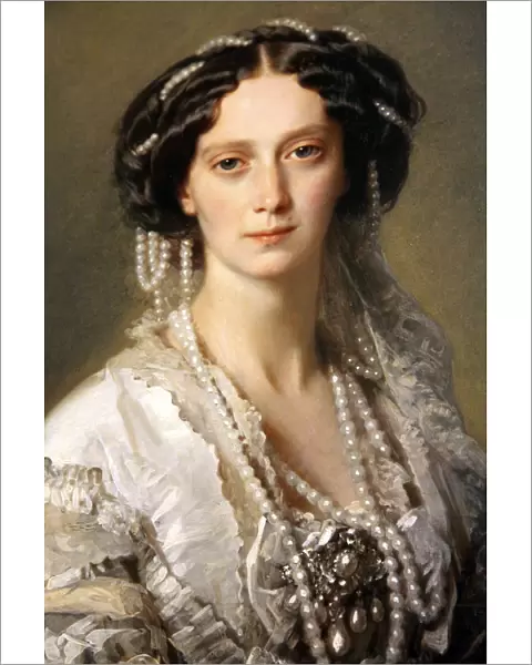 Portrait of Empress Maria Alexandrovna, 1857. Artist: Franz Xaver Winterhalter