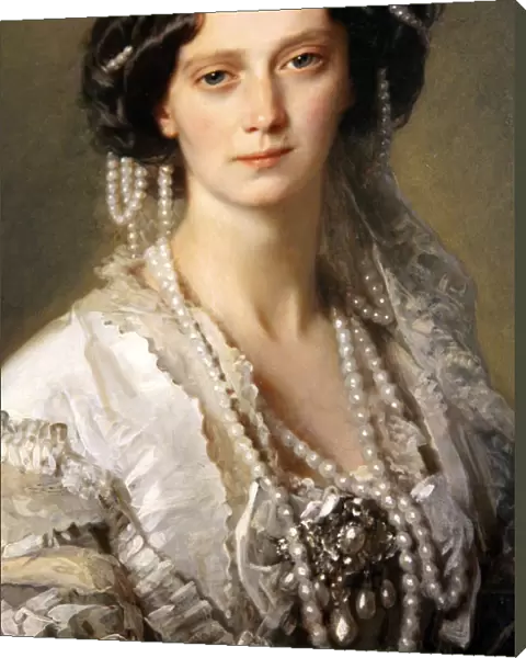 Portrait of Empress Maria Alexandrovna, 1857. Artist: Franz Xaver Winterhalter