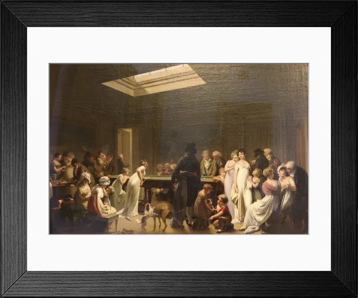 Framed Print : Game of Billiards, 1807. Artist: Louis Leopold Boilly Framed Print : Game of Billiards, 1807. Artist: Louis Leopold Boilly