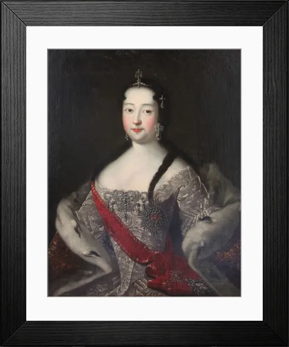 Framed Print : Portrait of the Tsesarevna Anna Petrovna, 1740s. Artist: Ivan Adolsky Framed Print : Portrait of the Tsesarevna Anna Petrovna, 1740s. Artist: Ivan Adolsky