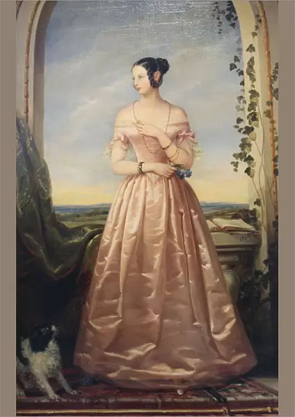 Portrait of the Grand Duchess Alexandra Nikolaevna, 1840. Artist: Christina Robertson