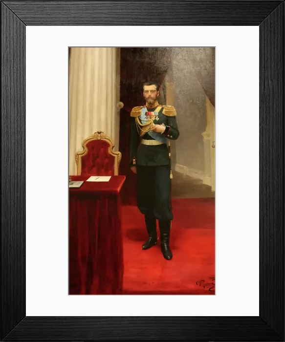 Framed Print : Portrait of Emperor Nicholas II, 1895 Framed Print : Portrait of Emperor Nicholas II, 1895
